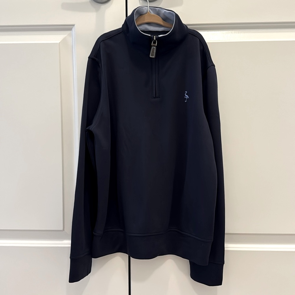 TaylorByrd Kids Quarter-Zip | size Large 14-16 | Navy